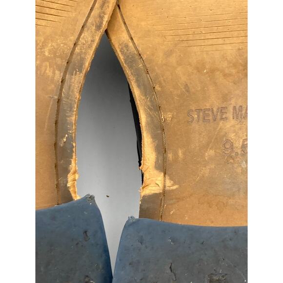 Steve Madden Black Lace Up Men's Leather Dress Shoes Size 9.5 - Picture 11 of 13